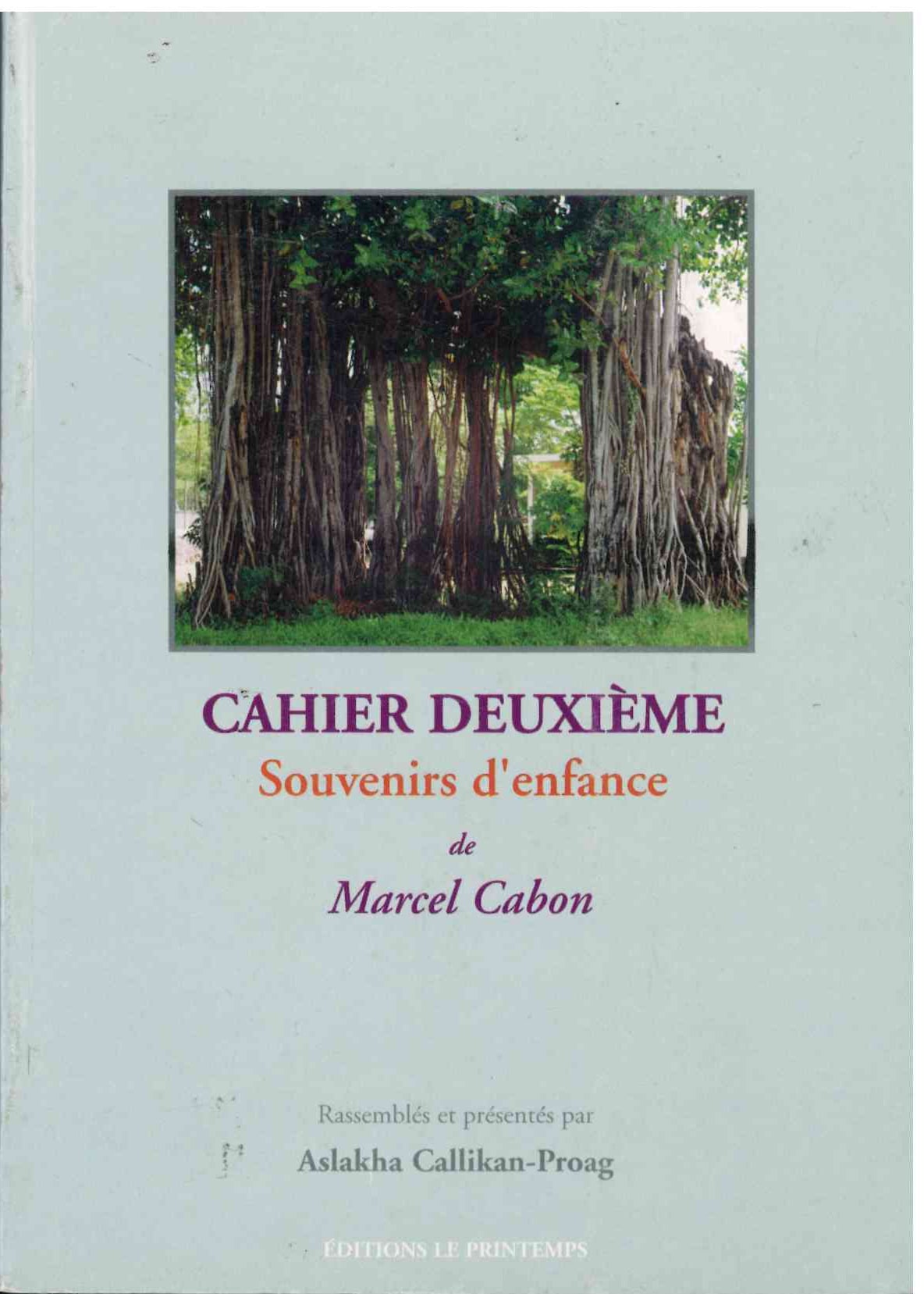 Cahier Deuxieme