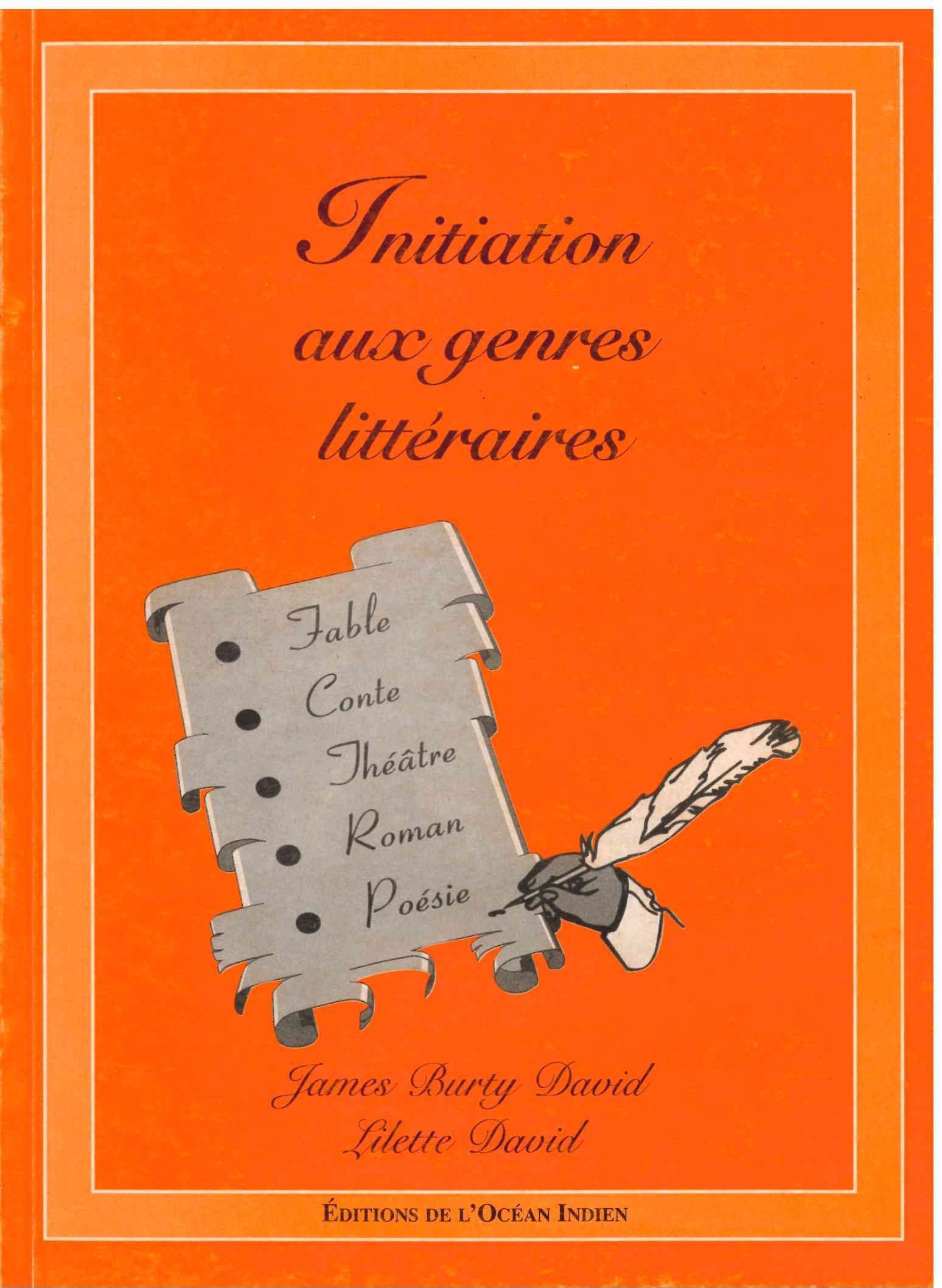 Initiation Aux Genres Litterair