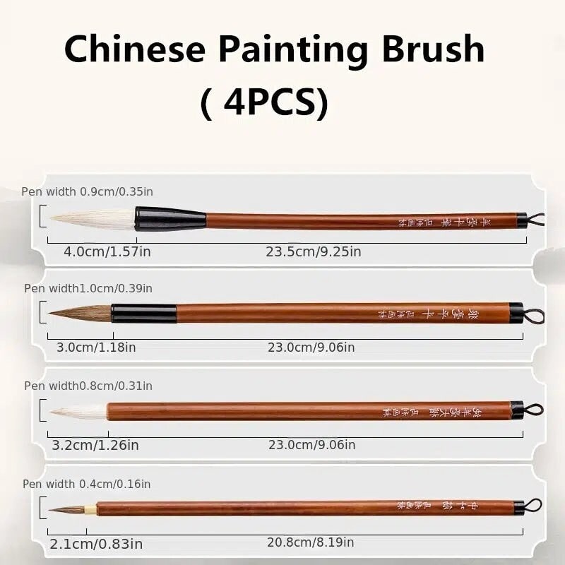 Jiaken Brush Set G1324 x4+Pe