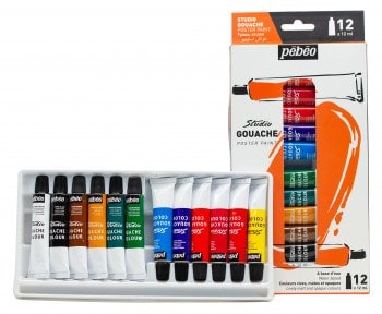 Pebeo Studio Gouache x12 SET