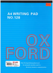 Oxford A4 Writing Pad No.128