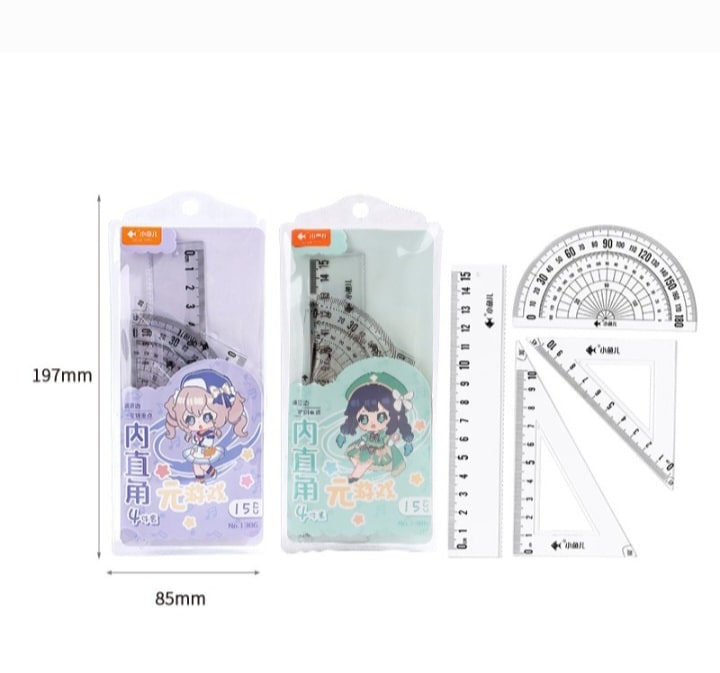 Set Protractor+Sets Square 1351