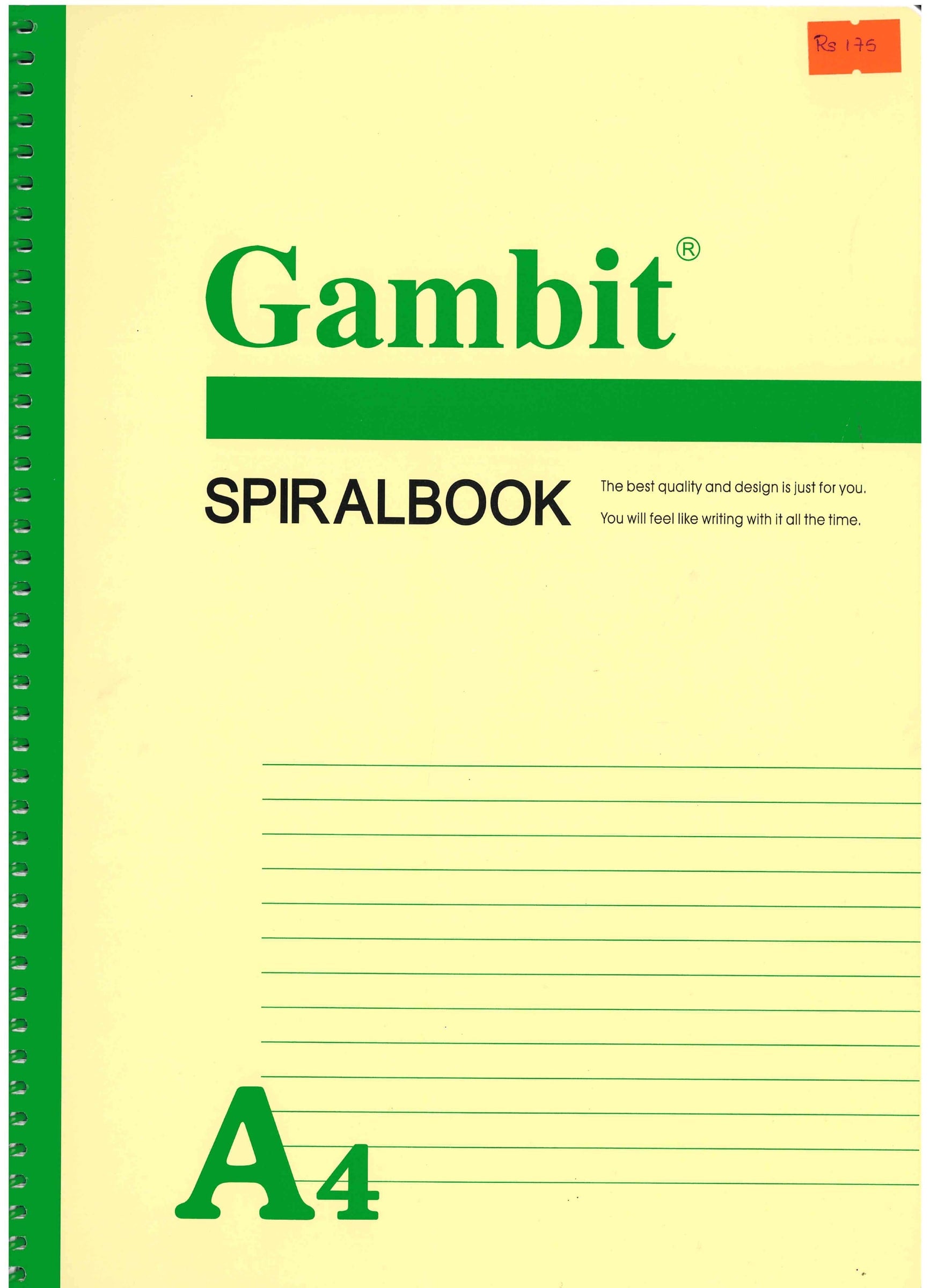 Gambit S6 Spiral 80 Pages