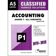 AS Level Classified Accounting P1 (Topical)