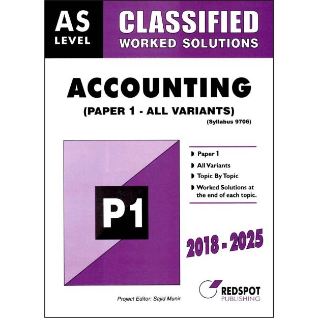 AS Level Classified Accounting P1 (Topical)