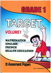 Mathematics/English/French Target Grade 1 volume 1 - Adil Maudarbocus