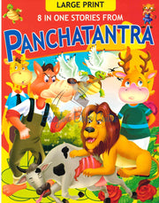 8 in one Stories From Panchatantra Red - Large Print