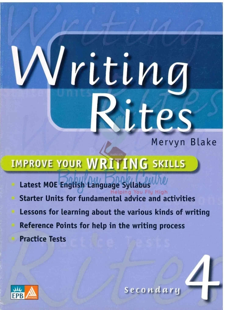 Writing Rites Secondary 4 - Mervyn Blake
