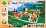 European Romantic Town G-PH040 - Woodcraft Construction Kit - Sea-Land