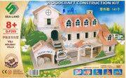 Yili Holiday Villa G-P269 - Woodcraft Construction Kit - Sea-Land