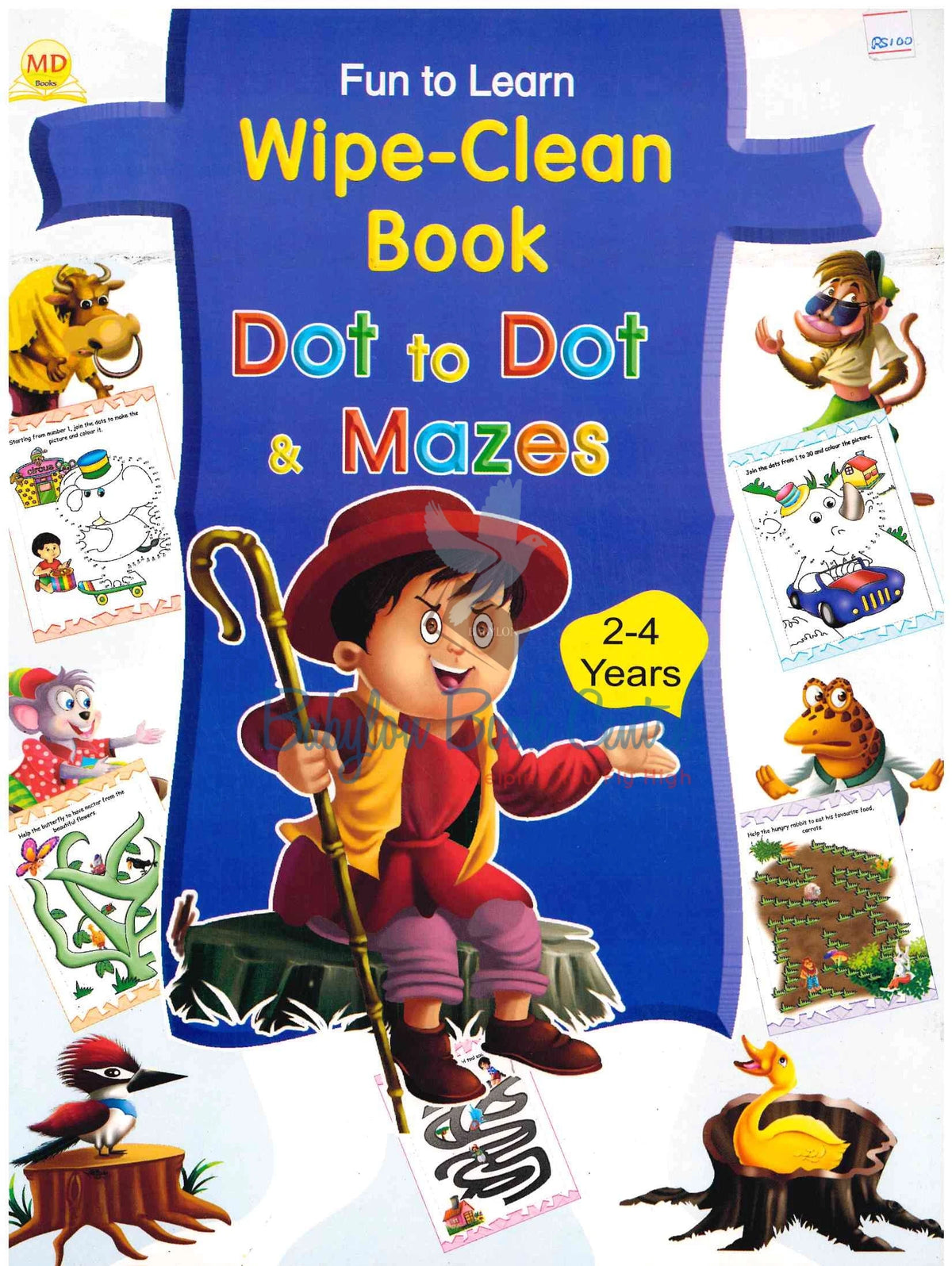 Dot To Dot & Maze - Wipe-Clean Book - Fun To Learn