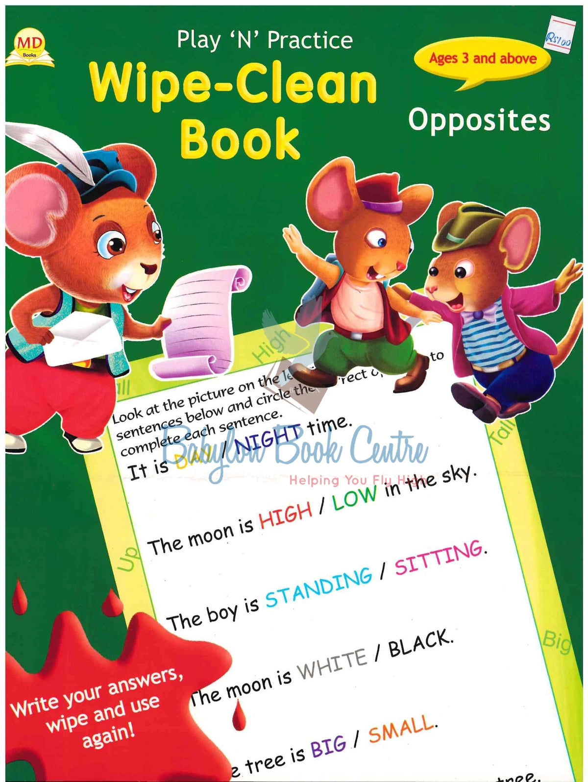 Opposites - Wipe-Clean Book - Play N Practice