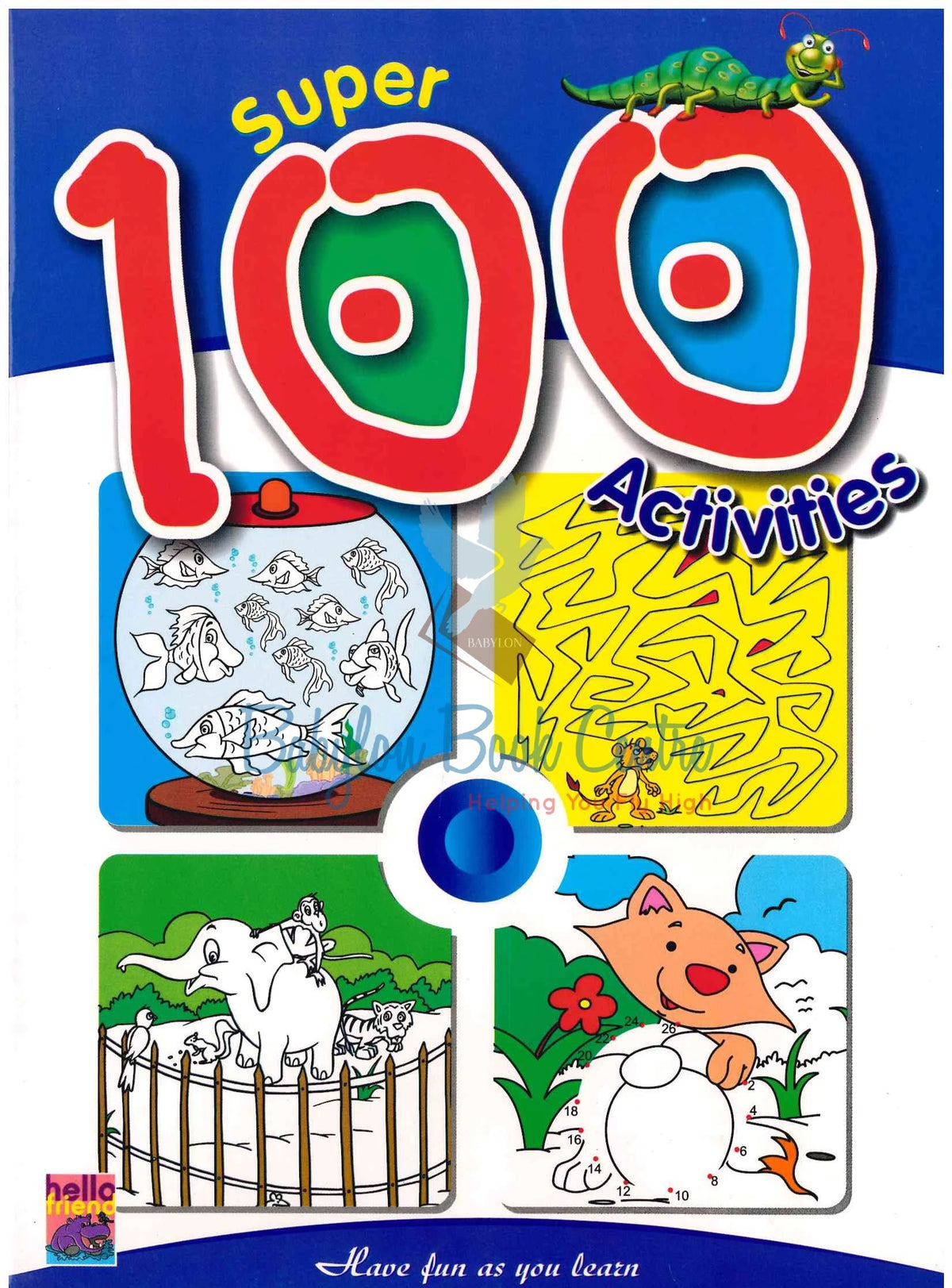 Super 100 Activities Dark-Blue - Have Fun As You Learn - Hello Friend