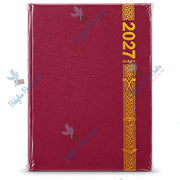 Diary 2027 A5 1 DP-Gold Strip [Available in Many Colours]