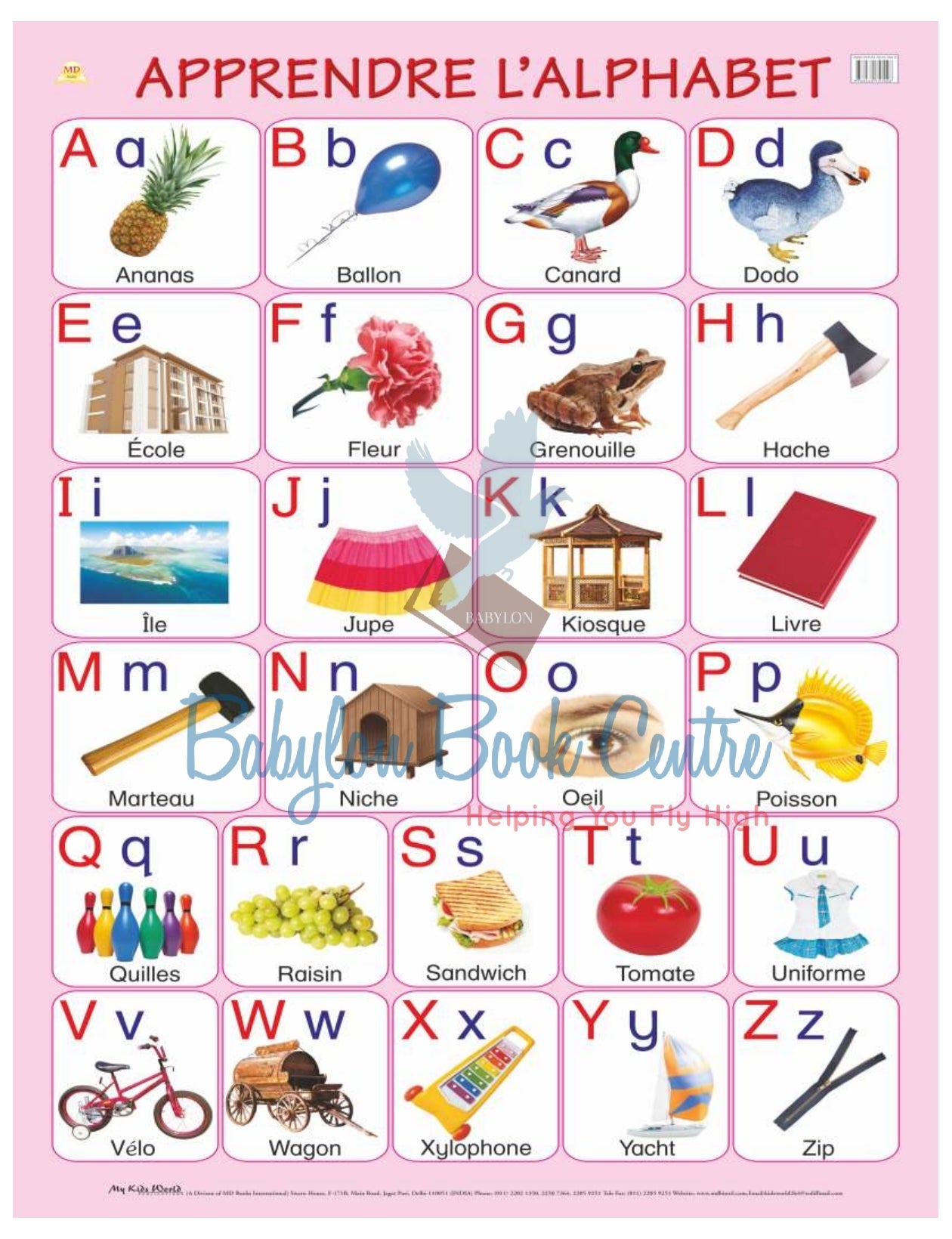 Apprendre L'alphabet chart