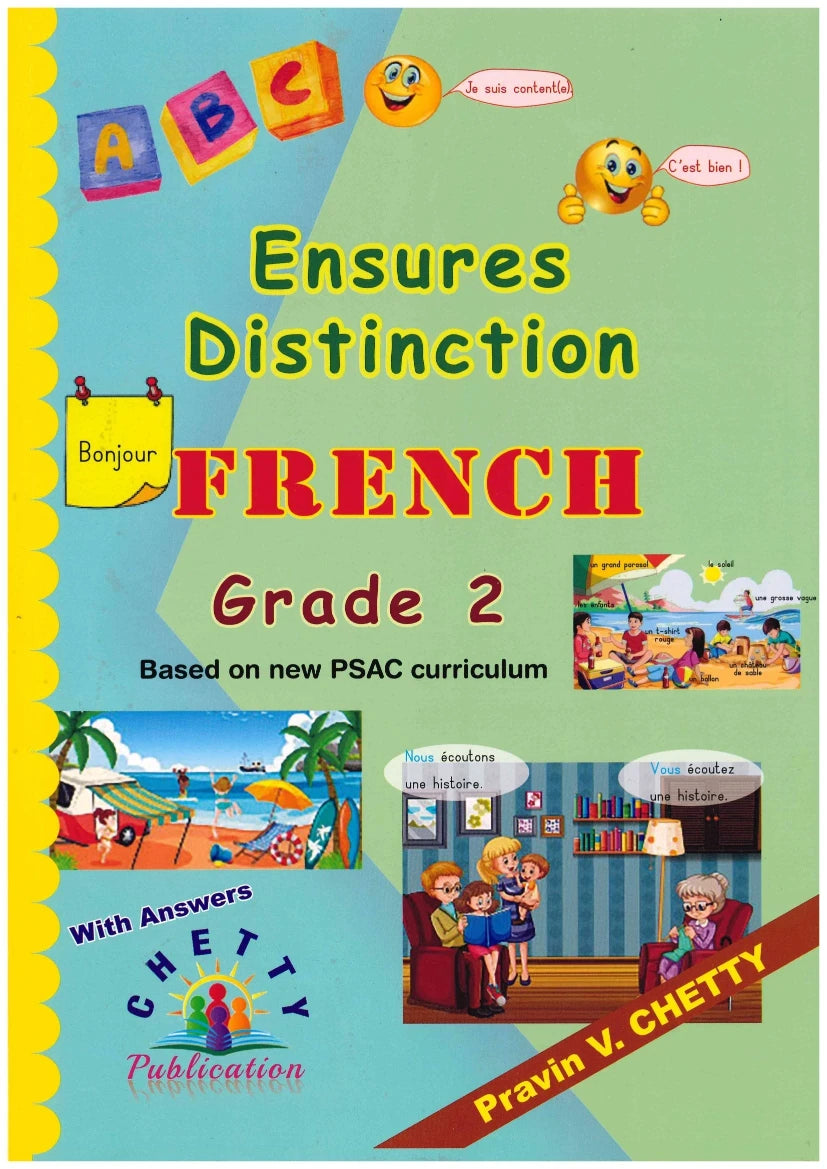 Ensures Distinction French Grade 2 - Pravin V. Chetty
