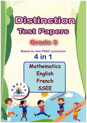 Distinction Grade 3 Mathematics/English/French/SSEE - 4in1 - Pravin V. Chetty