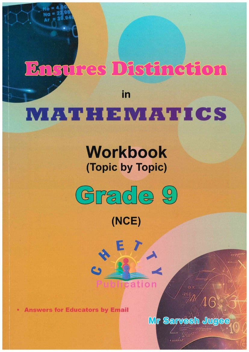 Ensures Distinction Mathematics Grade 9 - Mr Sarvesh Jugee