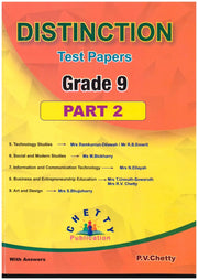 Distinction Test Papers Part 2 Grade 9 - P.V. Chetty