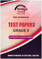 Test Papers Mathematics/English/French Grade 5 - Bridge To Success