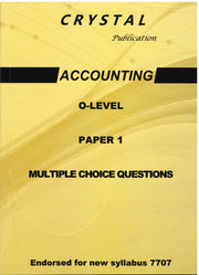 Accounting MCQ O-Level Paper 1 - Crystal Publication