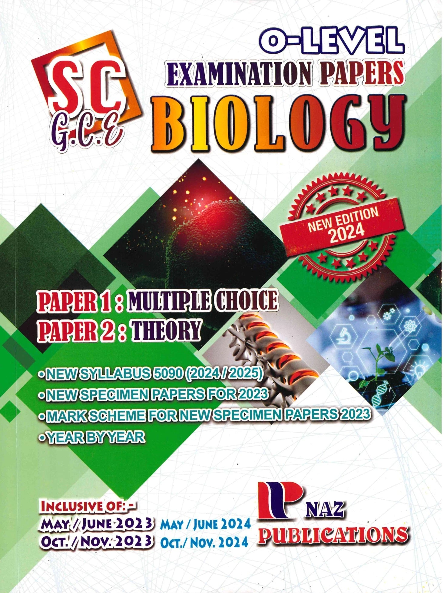 Biology SC/GCE O-Level  5090 Paper 1/2 - NAZ Publications