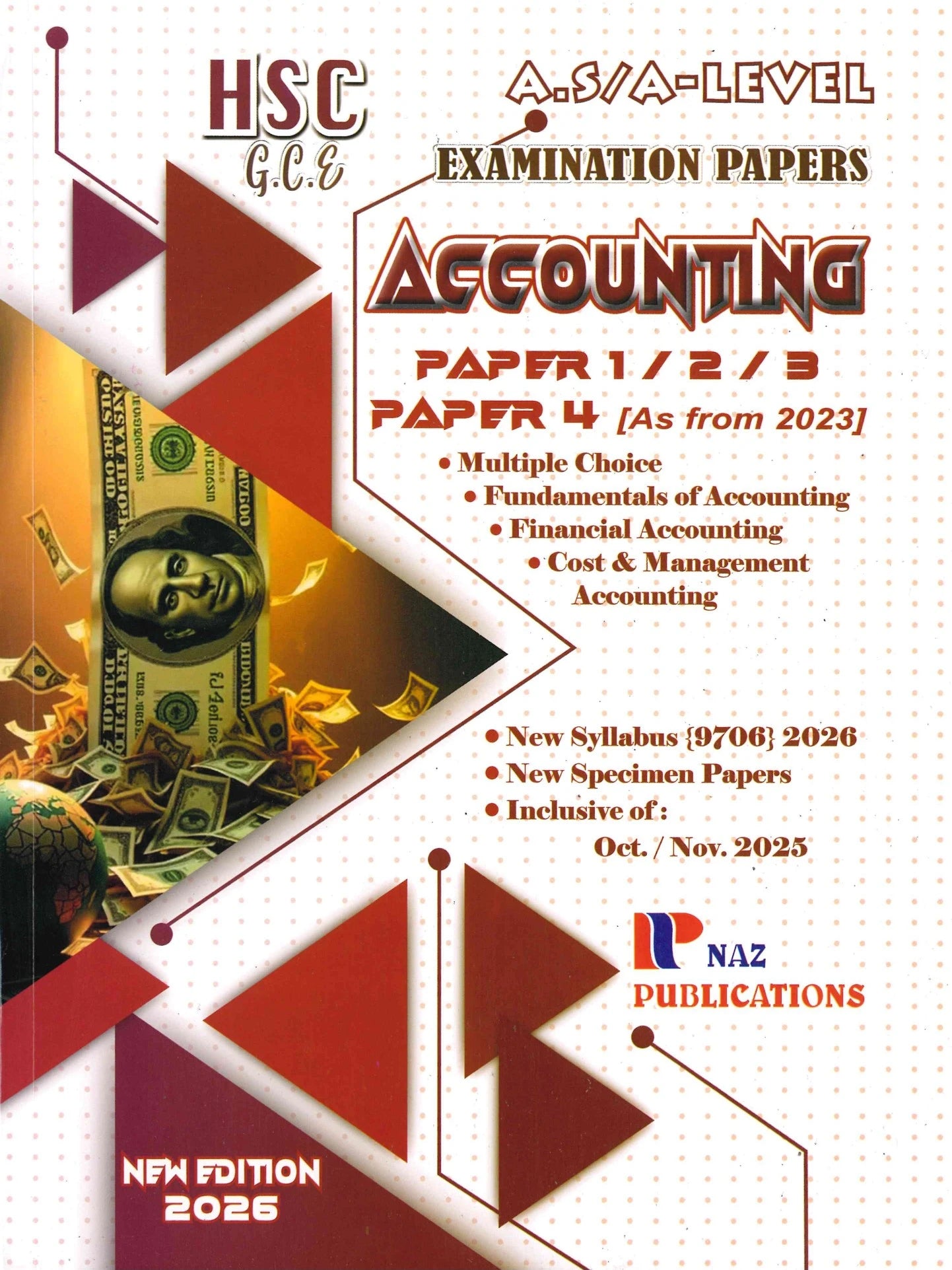 Accounting HSC/GCE  A-Level  9706 Paper 1/2/3/4 - NAZ Publications