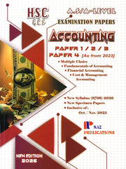 Accounting HSC/GCE  A-Level  9706 Paper 1/2/3/4 - NAZ Publications