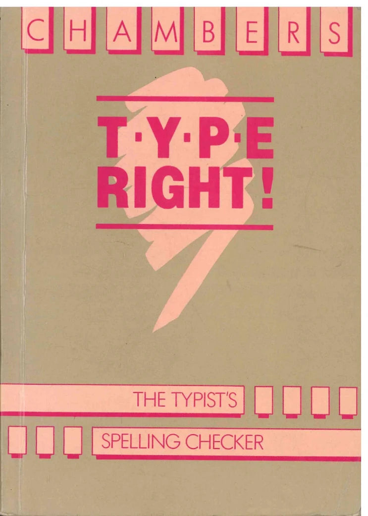 Type Right - Spelling Checker Chambers