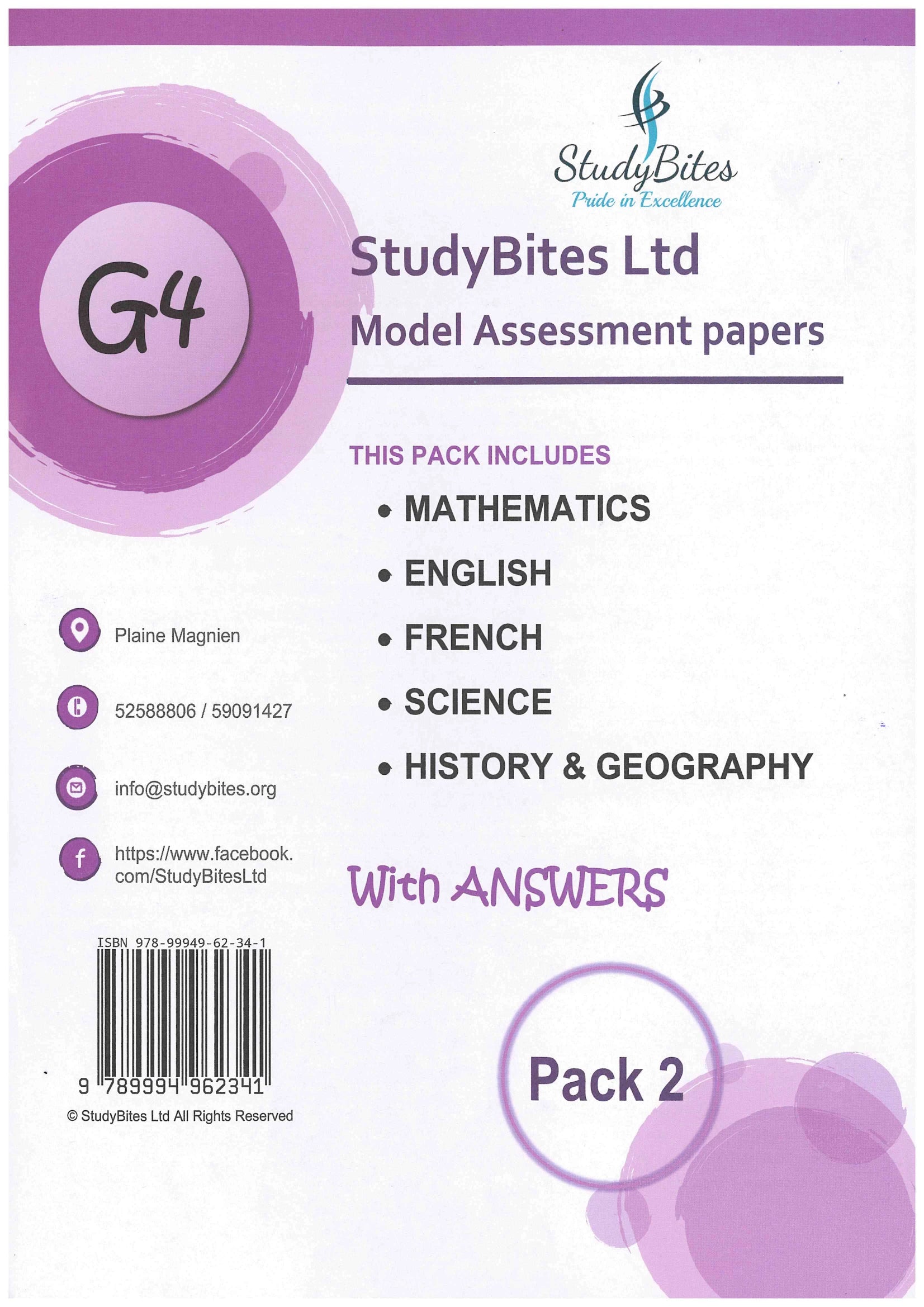 Model Assessment Paper MEF / SHG Pack 2 Grade 4 - StudyBites