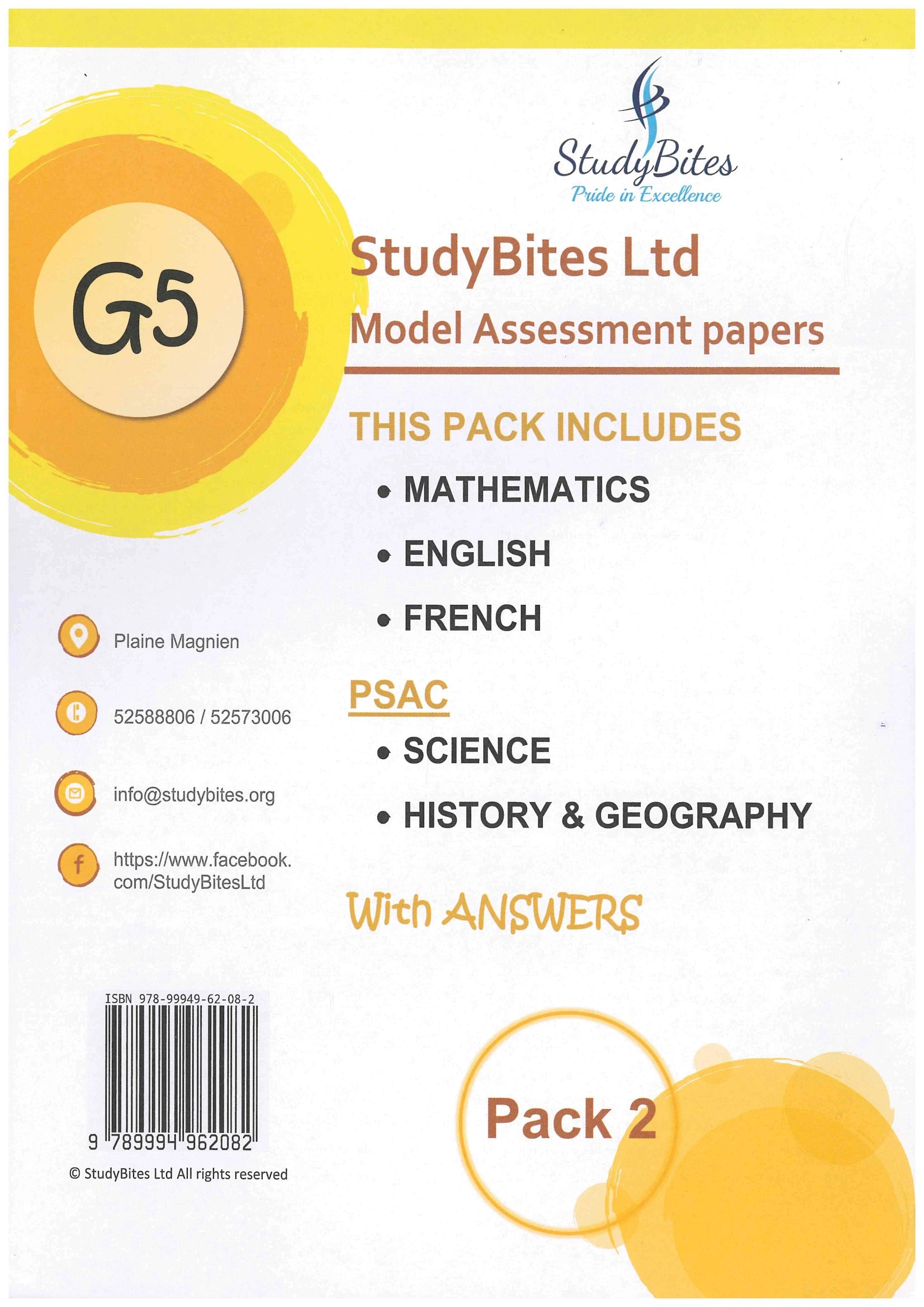 Model Assessment Paper MEF / SHG Pack 2 Grade 5 - StudyBites