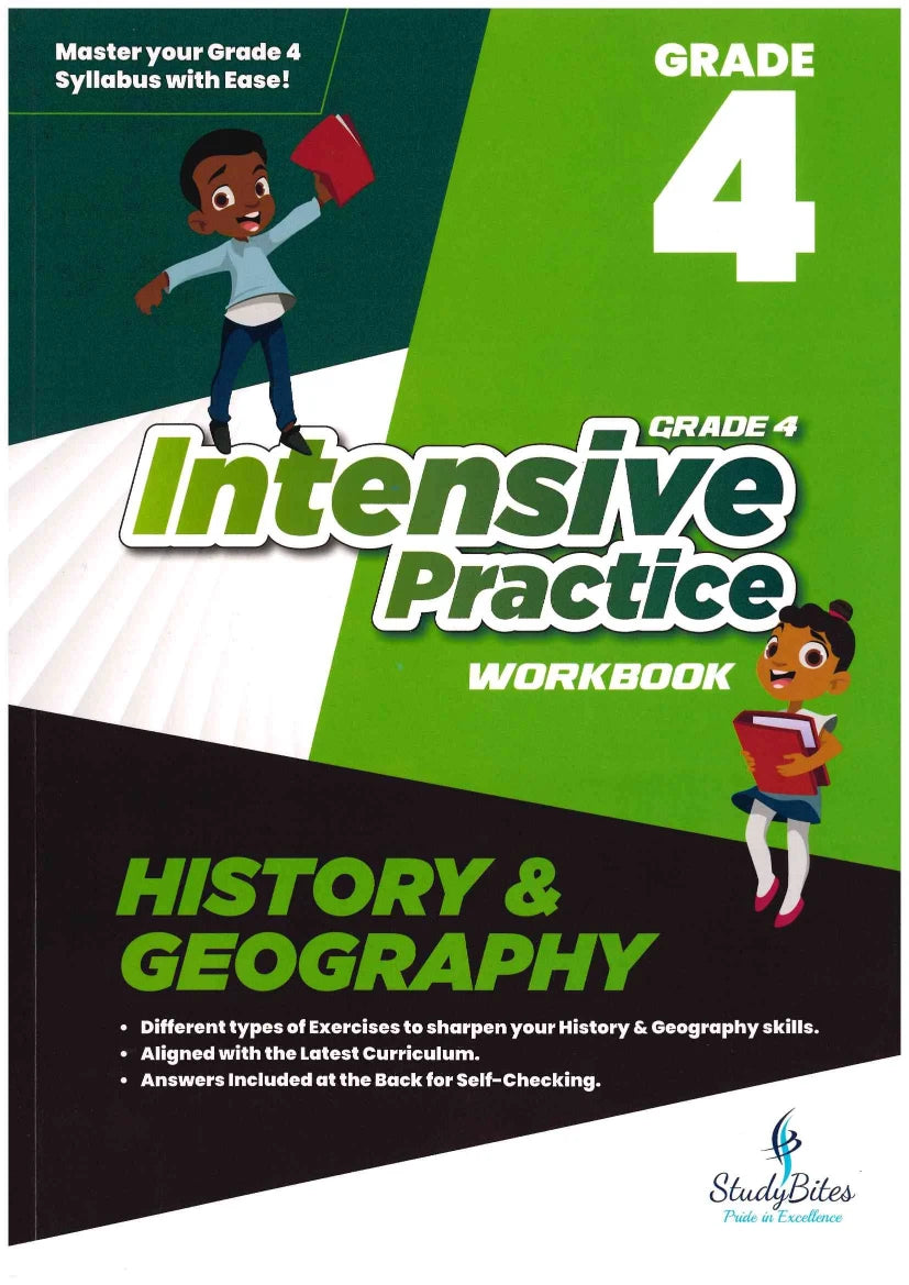 Intensive Practice History & Geography Workbook Grade 4 - StudyBites